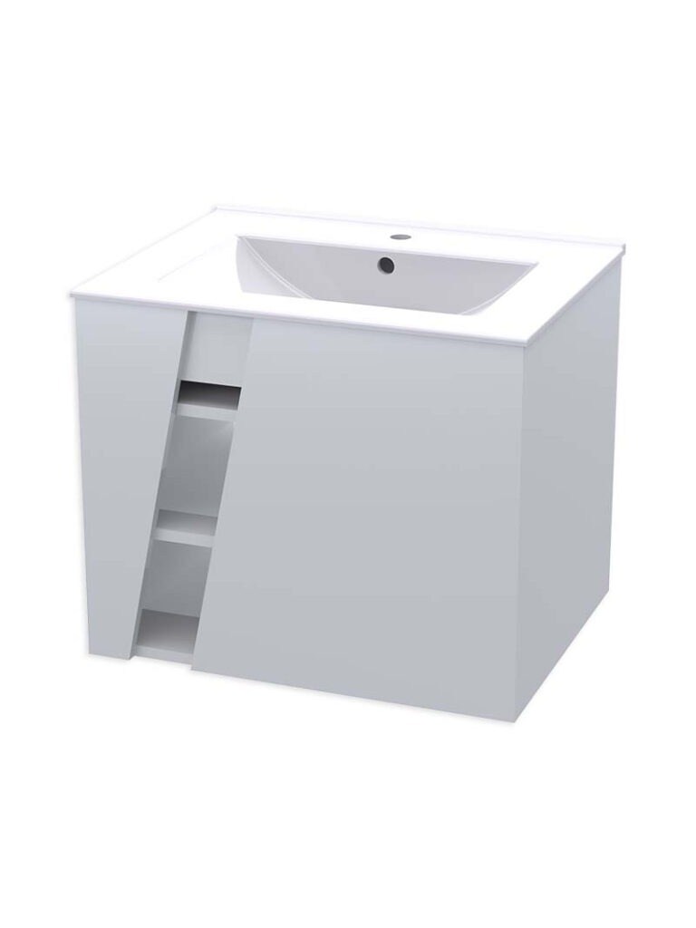 Topaz 600 Wall Hung Unit – High Gloss White