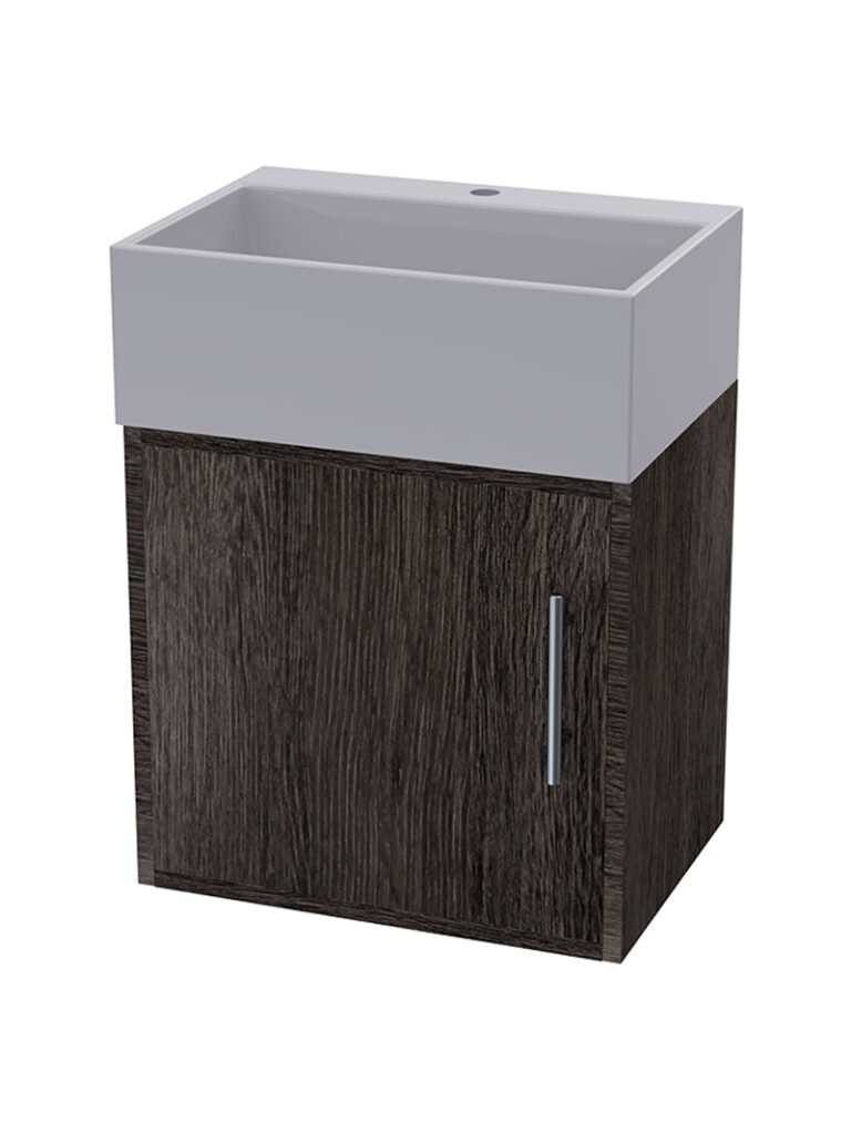 The Cube 400 Wall Hung Unit – Aged Stone