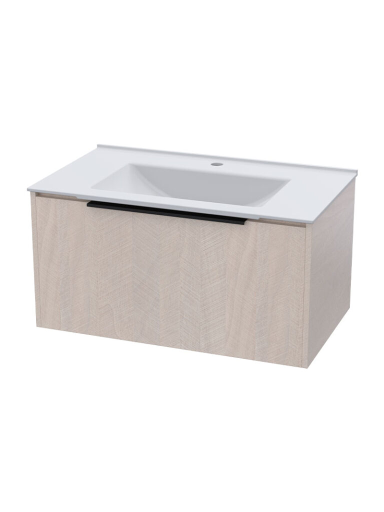 Reece 800 Wall Hung 1 Draw Vanity – Anduwood